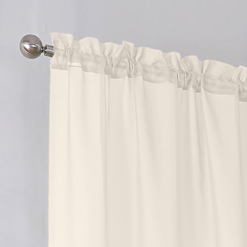 Cream Sheer Curtains (Cream / 59"W x 63"L (Pack of 2))