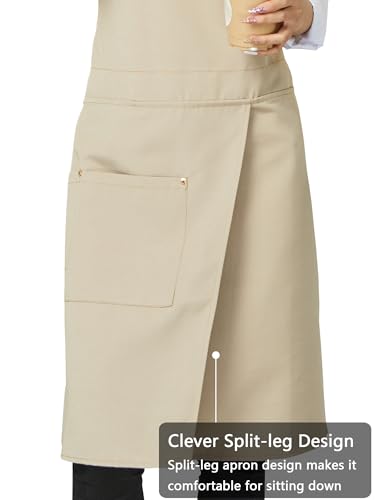 Pottery Apron Split Leg (Khaki)