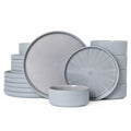 Stoneware Dinnerware Sets for 6 (Blue / 6-Set(18pcs))