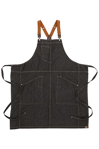 Unisex Berkeley Bib Apron (One Size / Black Bib Apron)