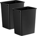 35QT Kitchen Trash Can (Black / 2PCS)