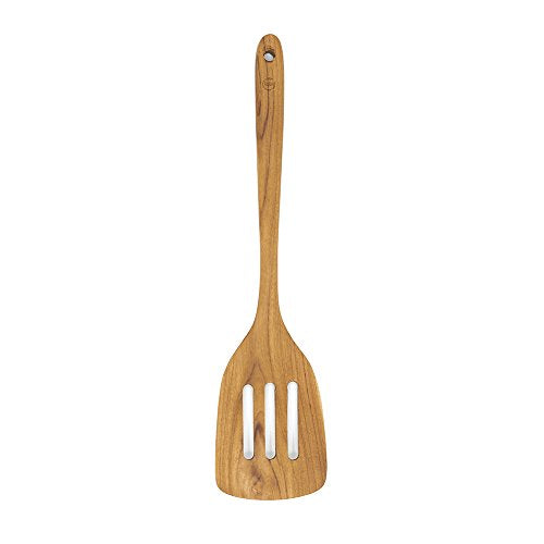 Teak Wooden Slotted Spatula Turner (13.5 Inch Slotted Spaltula)