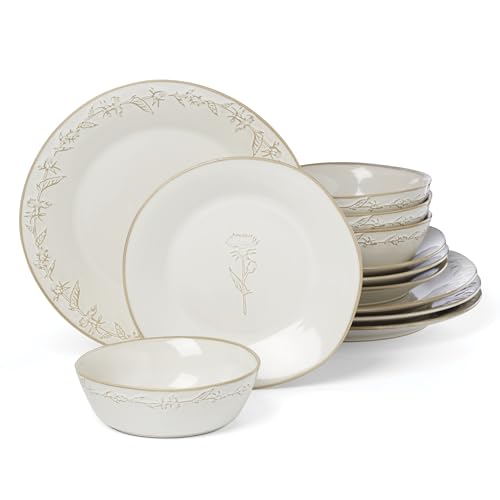 Homespun Stoneware 12 (12 Piece Dinnerware Set)