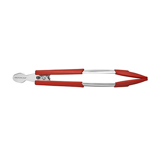 Lil' Huggers Dishwasher Safe Lazy Locking Cooking Tongs (Red)
