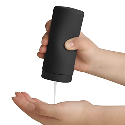 ElmRidge Dish Soap Silicone Dispenser for Kitchen Sink (Black)