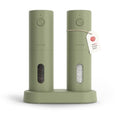 Electric Salt and Pepper Grinder Set (Sage Green)