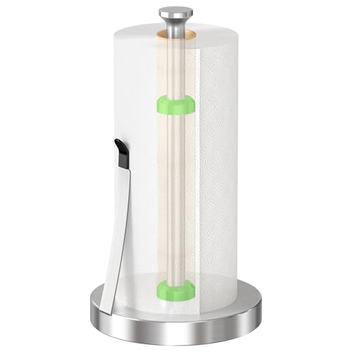 Countertop Paper Towel Holder for Kitchen (Brushed Nickel)