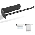 Kitchen Magnetic Stainless Steel Paper Towel Holder for Refrigerator (Black / 12 inches)