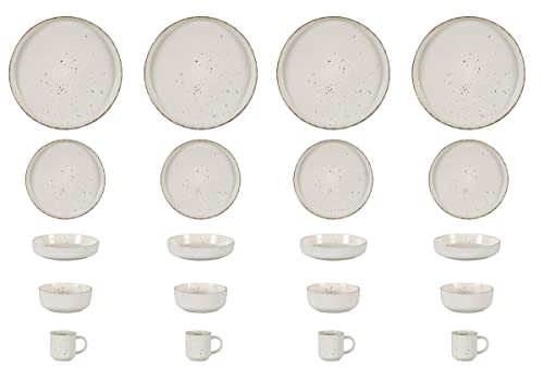 HomeVSS 20 Piece Dinnerware Set (Service for 4 - 20pc Set / Matte White)