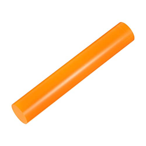 Acrylic Clay Roller 6 Inch x 1 Inch Solid Non (Orange / 6 Inch x 1 Inch)