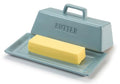 Ceramic Butter Dish with Lid (Casper Blue)