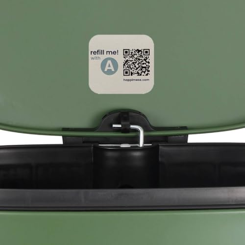 Curtis 8 Gal Step Trash Can Soft Close 25" (Pine Green)