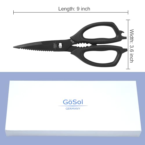 Heavy Duty Kitchen Shears Come Apart Kitchen Scissors with Serrated Blade