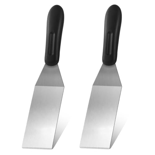 2 Pieces Small Metal Spatula Set (2 PC SOLID)