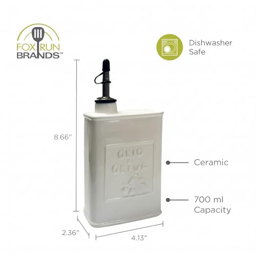 White Ceramic Oil Bottle