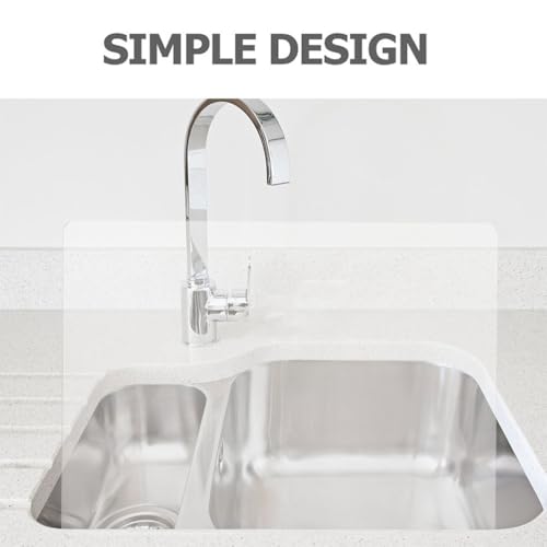 Acrylic Kitchen Sink Splash Guard 13.77 X 8.26 Inch Clear Water Barrier Panel for Countertop and Bathroom Sink Protection (35.00X21.00X5.00CM)