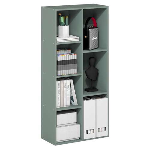 LUDER Book Shelf (Sage Green / 7-Cube)