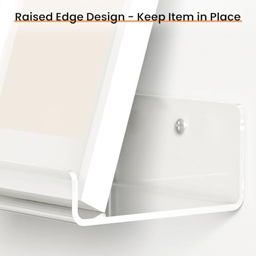 15" x 6" Acrylic Shelves for Wall Storage and Organizer (15x6")