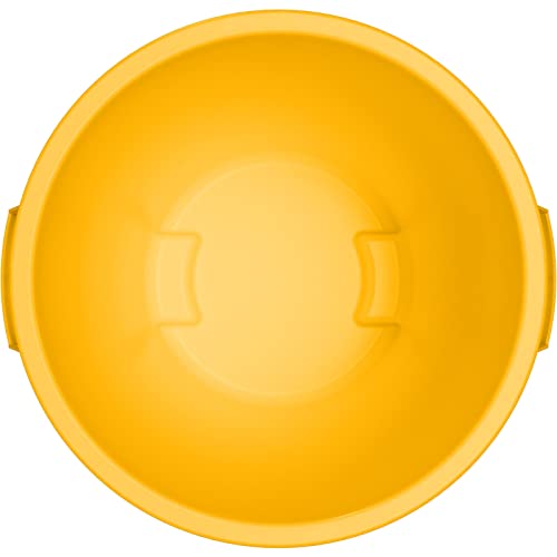 Bronco Waste Container Trash Container (Yellow / 10 Gallons, (Pack of 6))