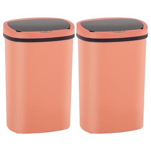 13 Gallon Plastic Trash Can (Pink)