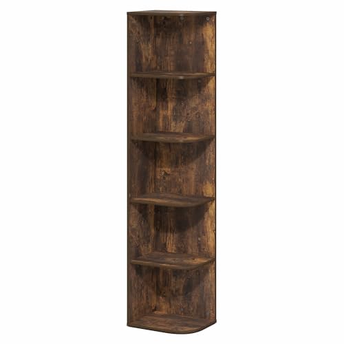 PASIR Book Shelf (Amber Pine / 5-Tier Corner)
