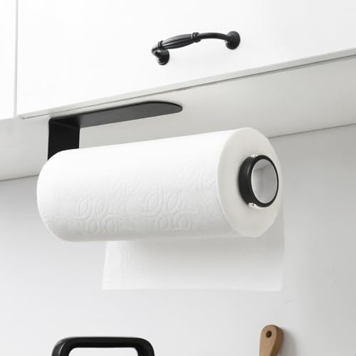 Under Cabinet Paper Towel Holder (Black)