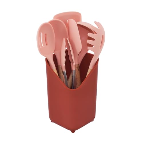 Silicone Kitchen Utensils Set (8-piece Set / Rust)