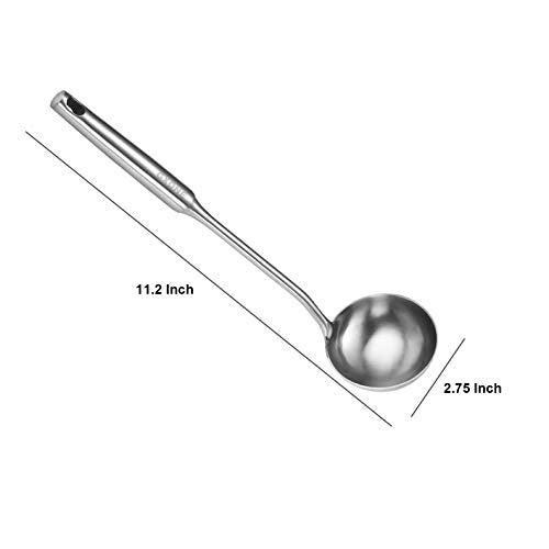 Soup Ladle 304 Stainless Steel Cooking Ladle with Long Handle (Soup Ladle)