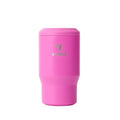 4-in-1 Drink Cooler - Versatile Can & Bottle Holder with Vacuum Insulation - Keeps Drinks Cold Up to 4 Hours - Includes Bottle Opener - Fits Cupholders & Dishwasher Safe - 14oz - Sunset Fuschia (Sunset Fuschia / Single)