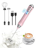 Rechargeable Milk Frother (Pink)
