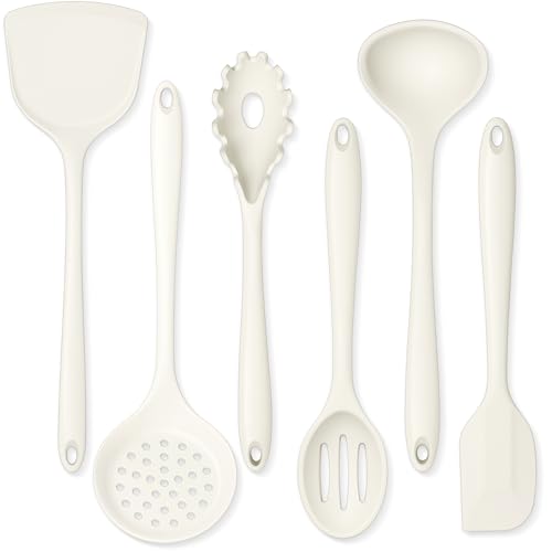 Silicone Cooking Utensils Set (White)
