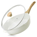 Nonstick Ceramic Saute Pan 12 (Ceramic White / 12-inch/5QT)