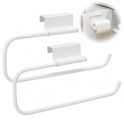 12.9 Inches Cabinet Door Paper Towel Holder (White)