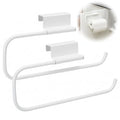 12.9 Inches Cabinet Door Paper Towel Holder (White)