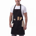 Kitchen Apron for Women & Men Waterdrop Resistant (1 Pack - Black)