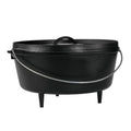 Pre Seasoned Cast Iron Deep Camp Dutch Oven with Lid (10 Quart / Oven)