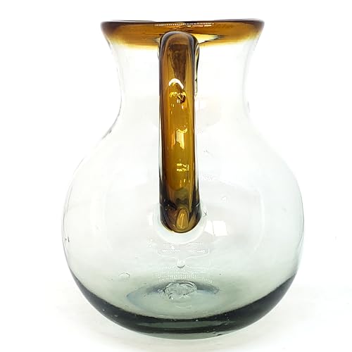 Amber Rim 120 oz Large Bola Pitcher (120 oz Bola Pitcher)