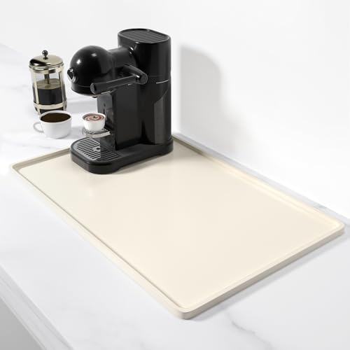 Silicone Coffee Mat (Beige / 12" x 19")
