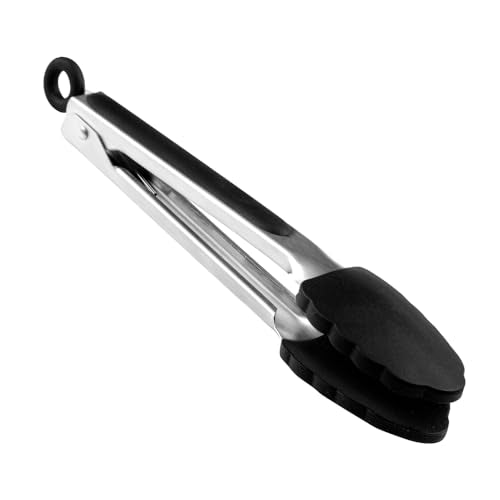 Met Lux 9 Inch Kitchen Tong (9" / Black)