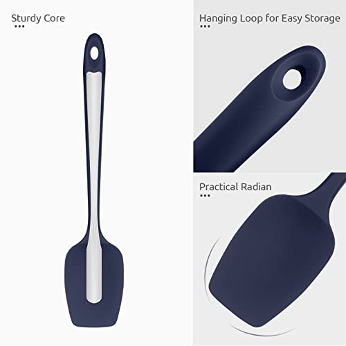 Silicone Spoon Spatula (Midnight Blue / 11.38in (spoon spatula))