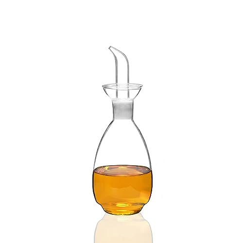 Glass Oil Bottle with Spout (10 Ounces)