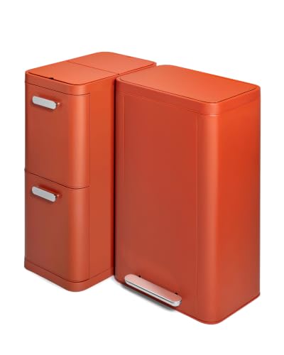 Rectangular Trash and Recycling Duo (Clay)