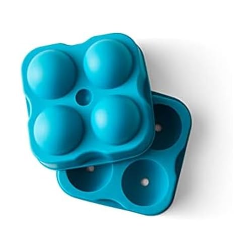 Large Sphere Ice Tray Mold (Makes 4 Ice Spheres / Ice Ball Mold (4))