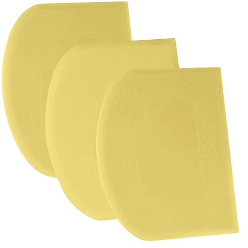 Dough Scraper Bench Scraper (27x17cm/10.6x6.7" / Pure Yellow)