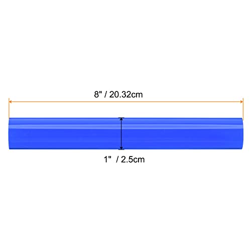 Acrylic Clay Roller 8 Inch x 1 Inch Solid Non (Blue / 8 Inch x 1 Inch)