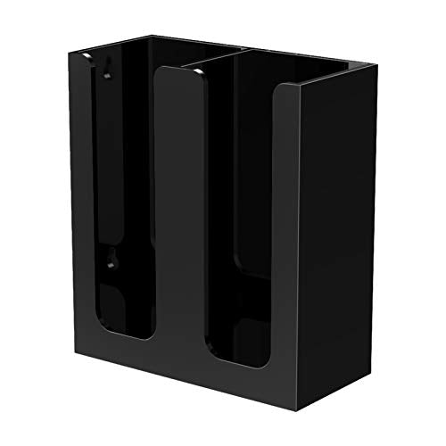 Acrylic Coffee Cup and Lid Storage Organizer Holder (Black)