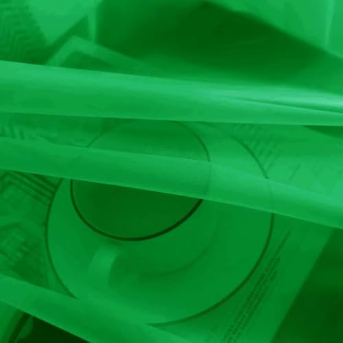 Basic Rod Pocket Sheer Voile Window Curtain Panels Green 1 Pair 2 Panels 26 Width 40 Inch Long for Kitchen Bedroom Children Living Room Yard（Green (Green / 26"W x 40"L (Pack of 2))
