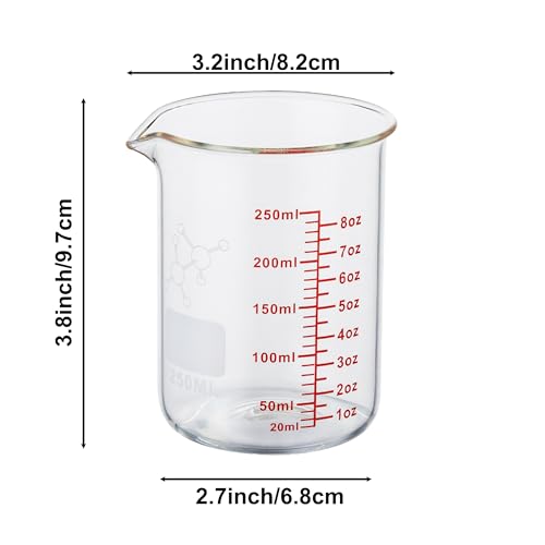 High Borosilicate Glass Measuring Cup (250ml (8oz))