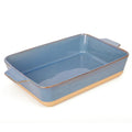 Casserole Dish for Oven (Khaki & Blue)