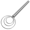 Danish Dough Whisk Stainless Steel Hook Dutch Baking Tool Bread Sourdough Mixer for Pizza Pastry Cake Batter Making (Stainless Steel-3Q / 1 Pack)